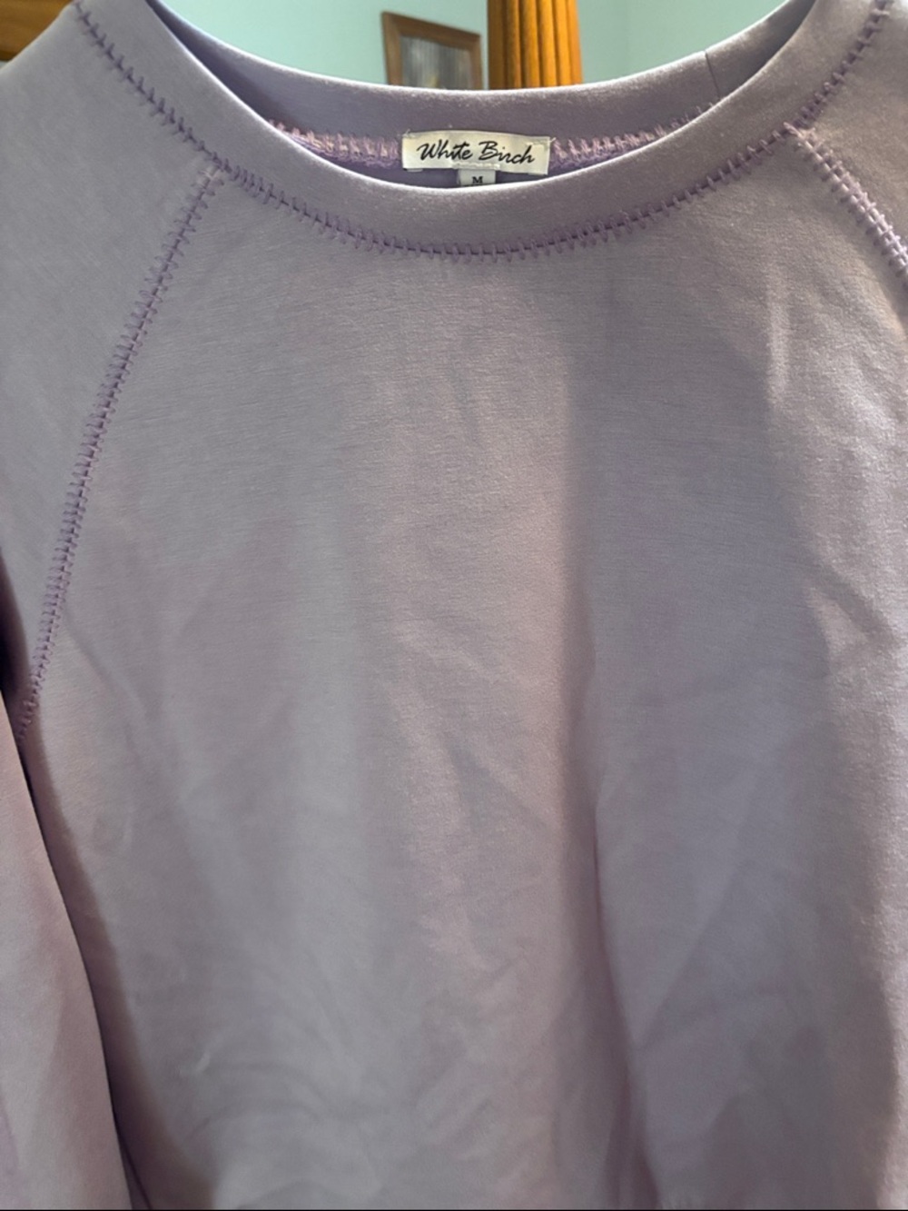 white birch Men's Lavender Crewneck Sweater